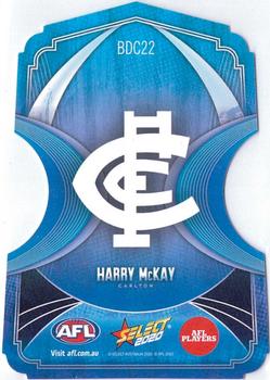 2020 Select Footy Stars - Ice Blue Diecuts #BDC22 Harry McKay Back